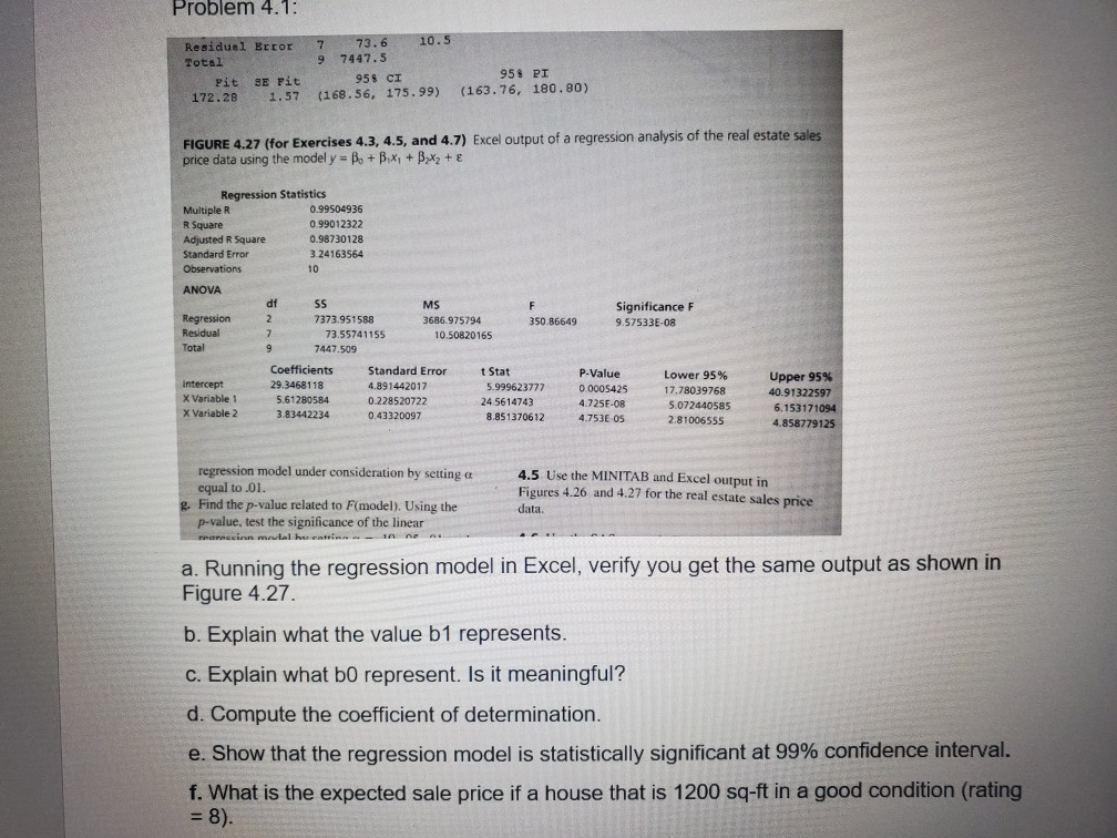 regression loss can't decrease · issue #662 ·... Solved Problem 4.1: Residual Becor Total Pit BE Fit 172.28 | Chegg.com