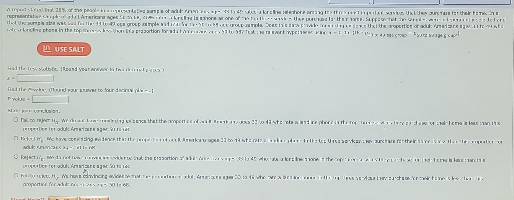 Solved Find The Test Statistic Round Your Answer To Two 3375