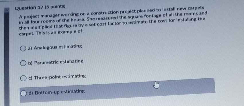 carpet installation estimate