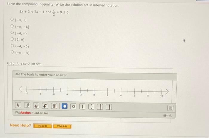 Solved Solve the compound inequality. Write the solution set | Chegg.com