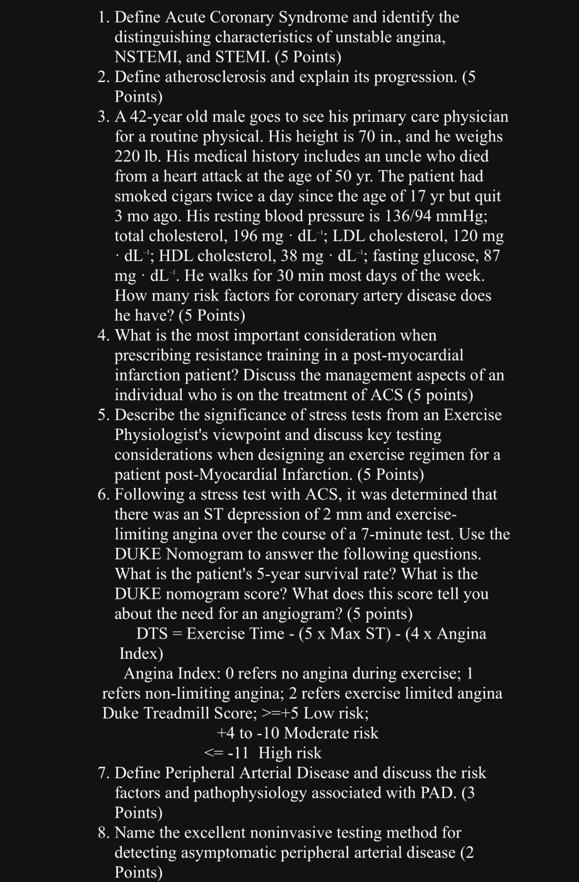 Solved define acute coronary syndrome and identify the chegg