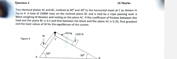 Solved Question 410 ﻿MarksTwo identical planes AC ﻿and BC, | Chegg.com
