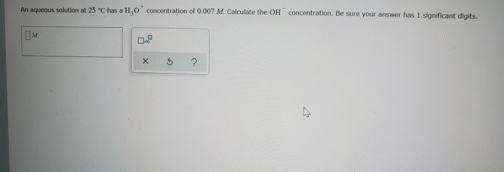 Solved An aqueous solution at 25°C has a H2O concentration | Chegg.com