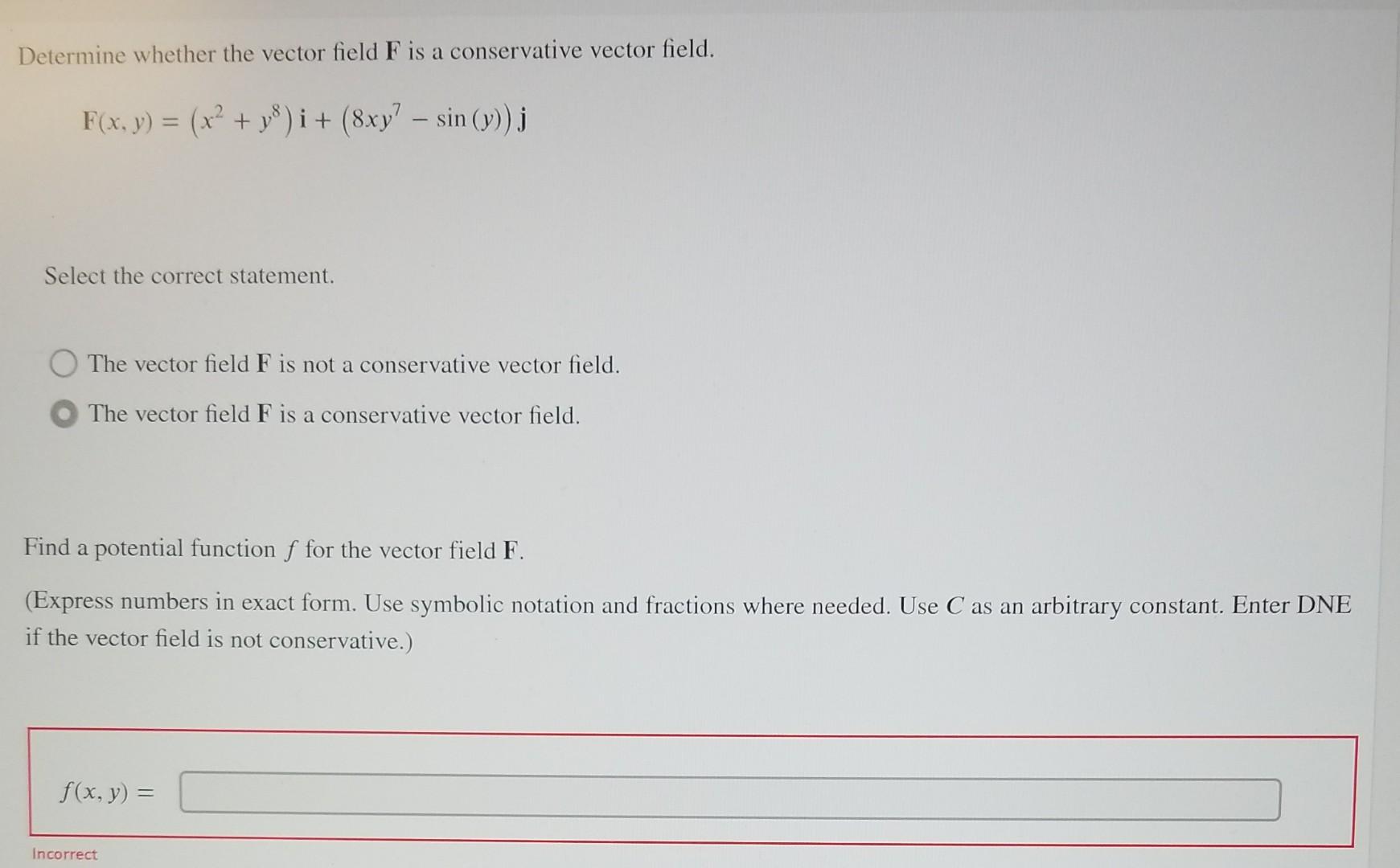 Solved Determine Whether The Vector Field F Is A Chegg Solved Determine Whether The Vector Field F Is A Chegg