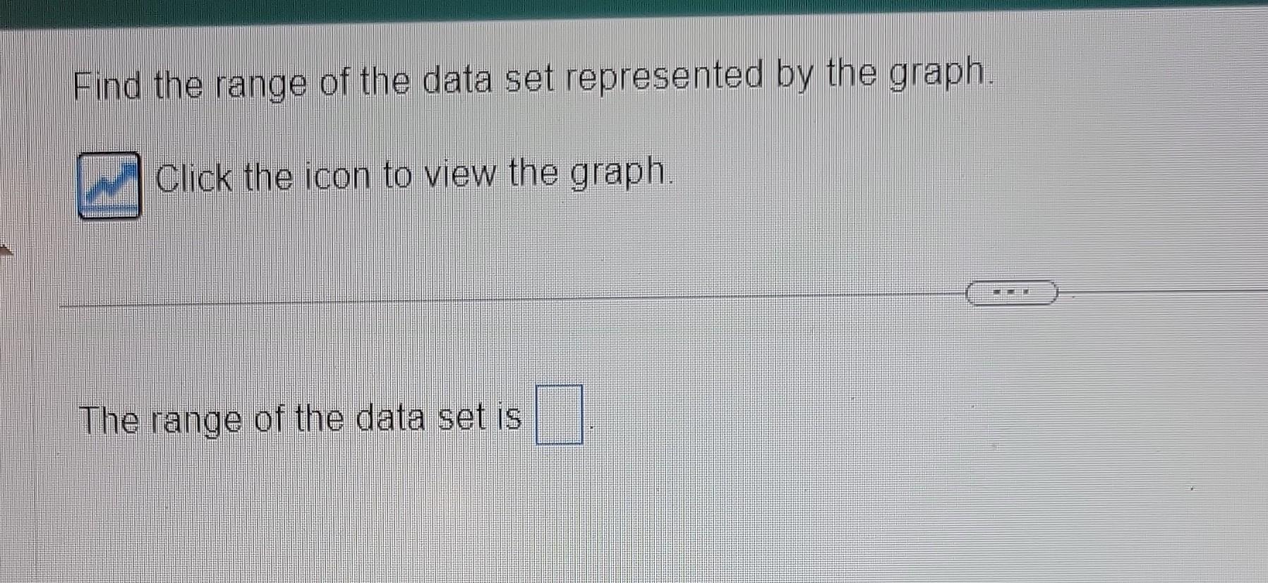 Solved Find the range of the data set represented by the