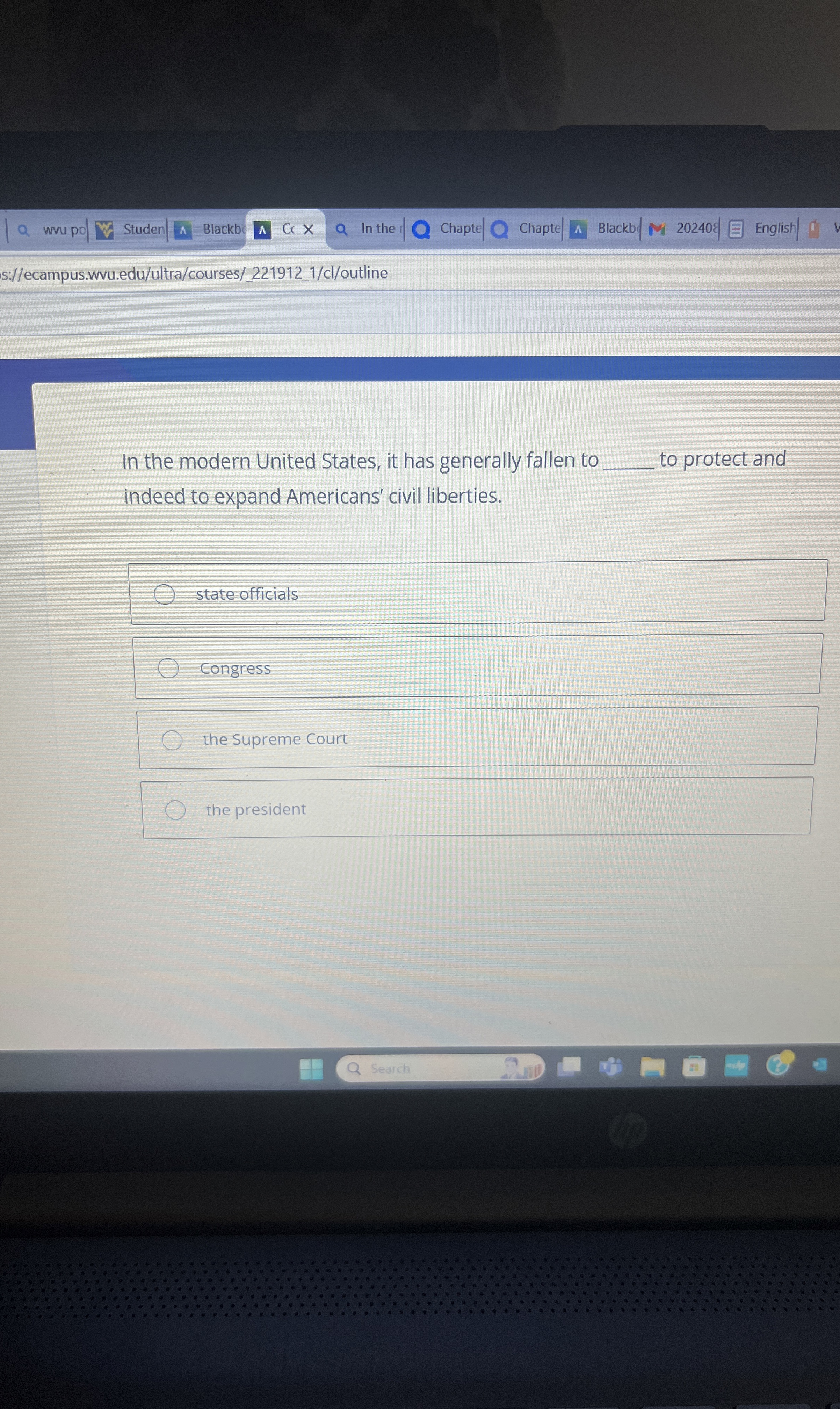 Solved In the modern United States, it has generally fallen