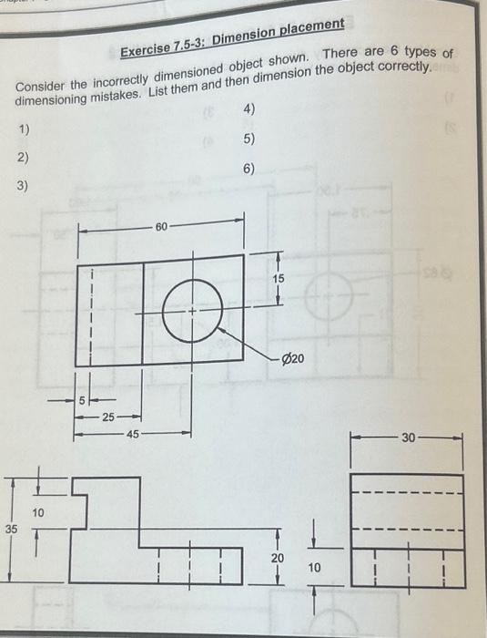 Solved please show object correctly drawn and list the 6 | Chegg.com