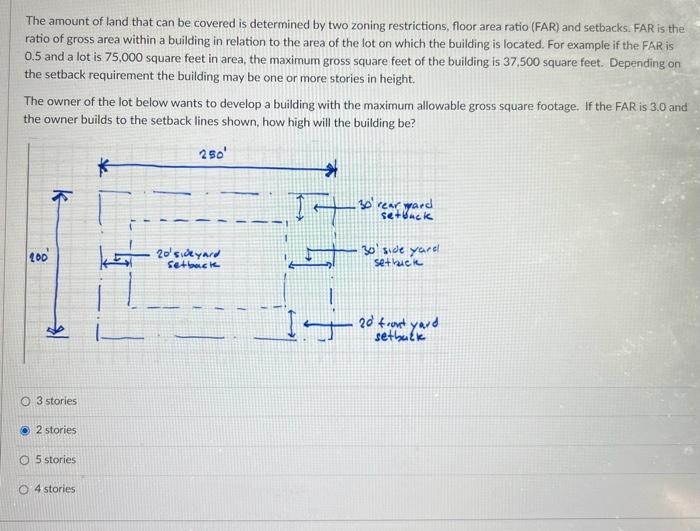 Solved The amount of land that can be covered is determined | Chegg.com