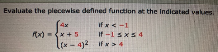 evaluate piecewise function calculator