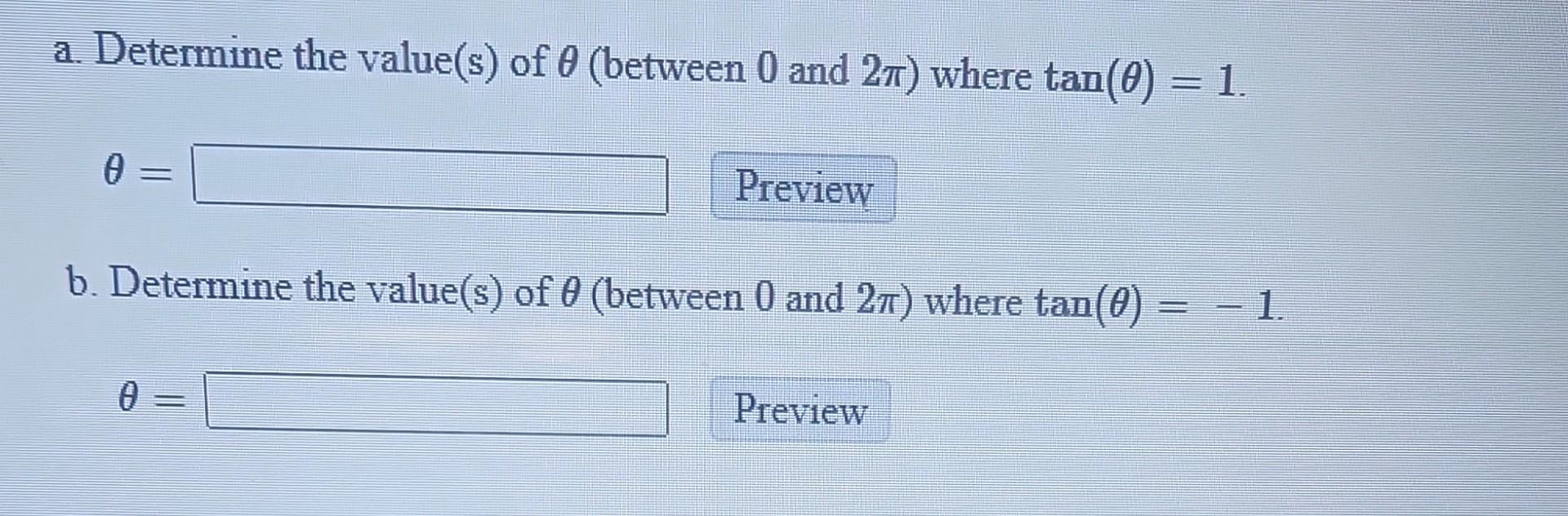 value of tan pi by 2 minus theta