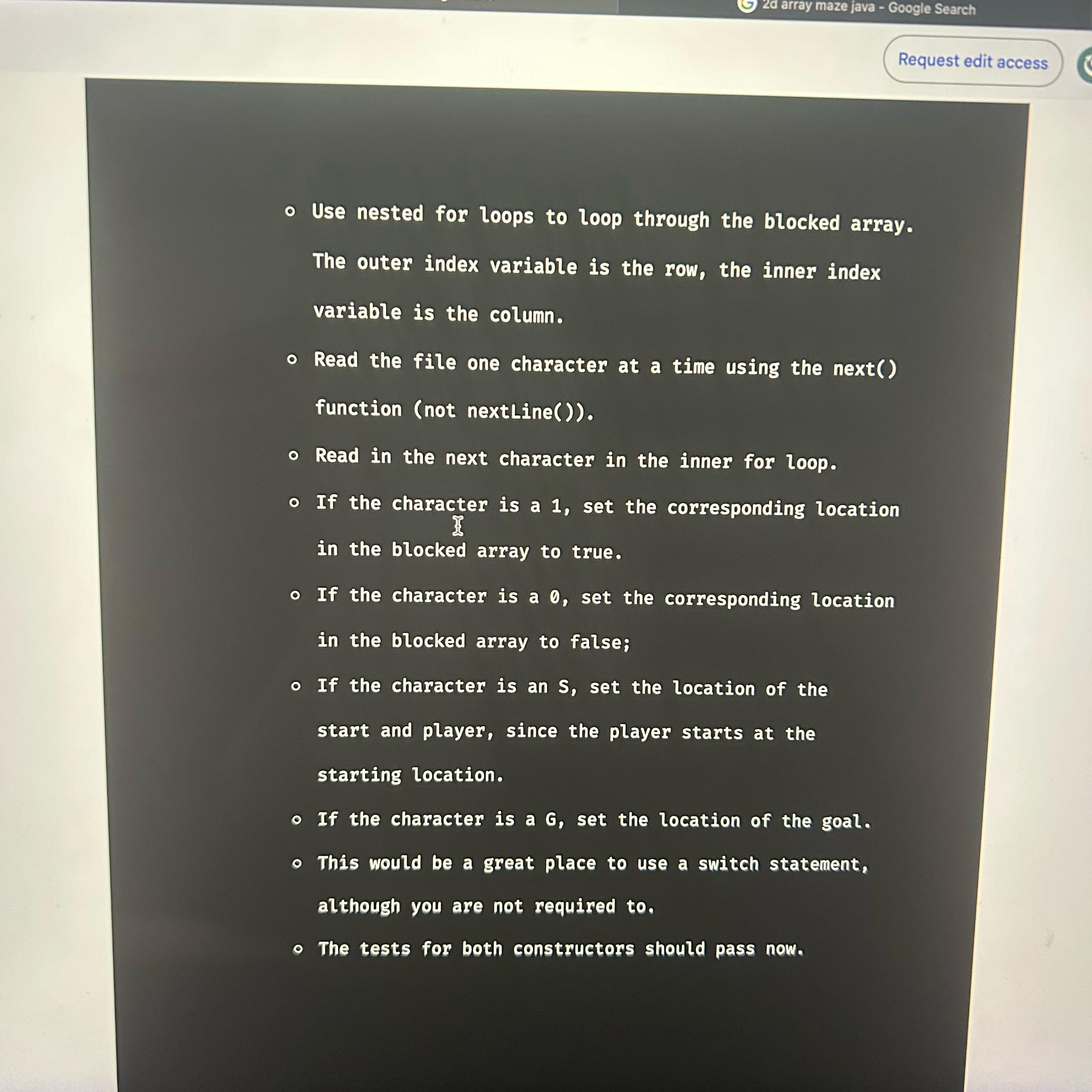 Solved Use nested for loops to loop through the blocked | Chegg.com