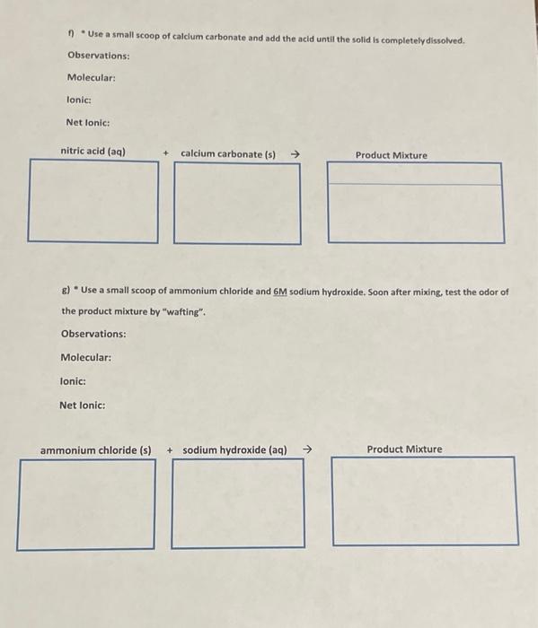 Solved Reactions in Aqueous Solution Lab Activity Imagine: | Chegg.com