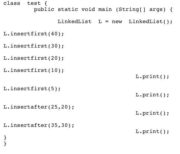 Solved public class Node{ public int info; public Node next; | Chegg.com