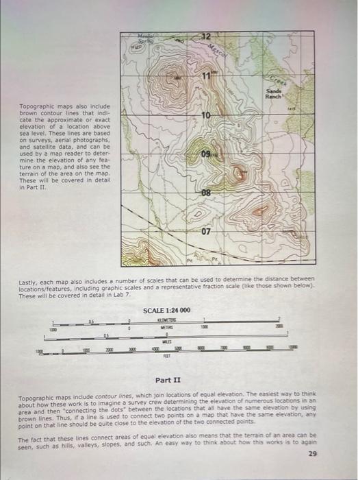 Solved LAB 6: Topographic Maps Pt.1 Despite The Increasing | Chegg.com