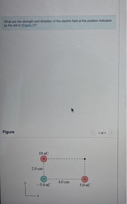 Solved What are the strength an direction of the electric | Chegg.com