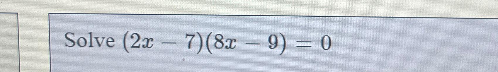 solve x 7x 8 0
