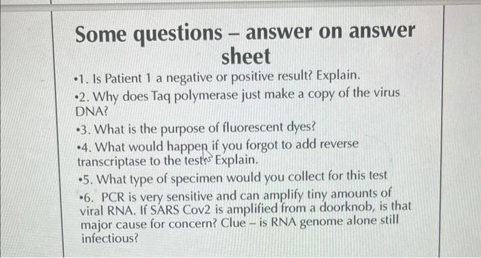 Solved Some questions - answer on answer sheet -1. Is | Chegg.com