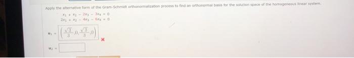 Solved Apply the weative form of the Gram Schmidt | Chegg.com