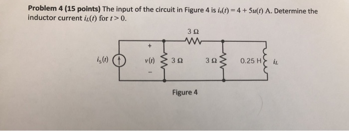 Solved Problem 4 (15 points) The input of the circuit in | Chegg.com
