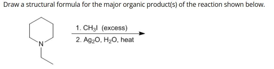 Solved Draw a structural formula for the major organic | Chegg.com