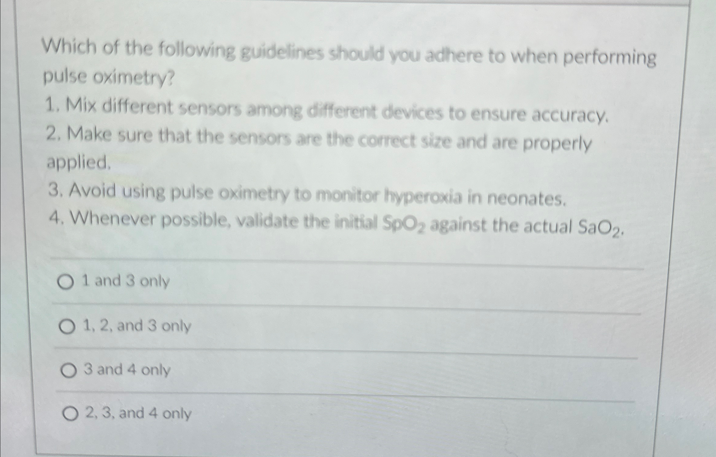 Solved Which of the following guidelines should you adhere | Chegg.com