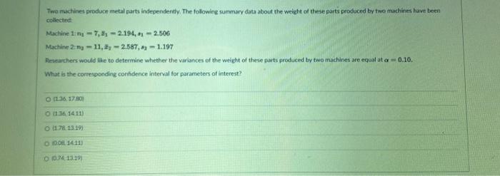 Solved Question 8 1 pts Consider a hypothesis test about two | Chegg.com