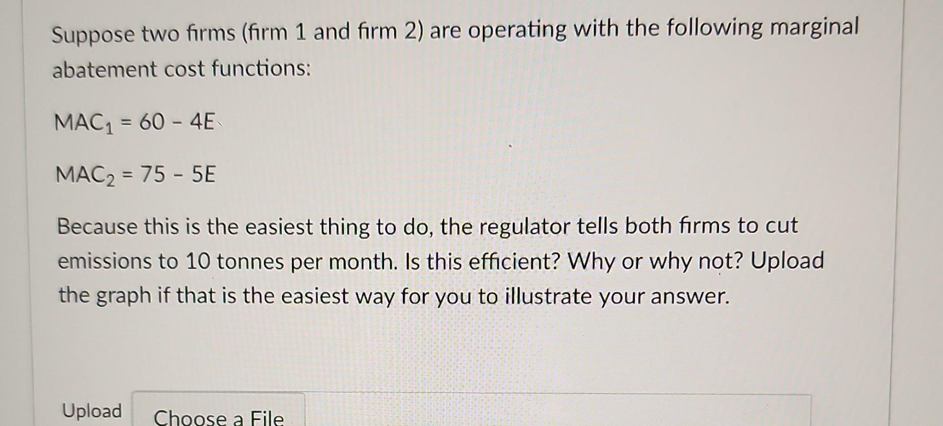 Solved Suppose Two Firms (firm 1 And Firm 2) Are Operating | Chegg.com