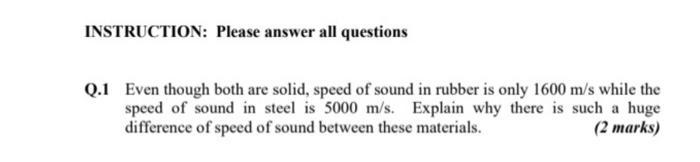 Solved INSTRUCTION: Please answer all questions Q.1 Even | Chegg.com