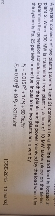 Solved A System Consists Of Two Plants Plants 1 ï And 2 Chegg Solved A System Consists Of Two Plants Plants 1 ï And 2 Chegg