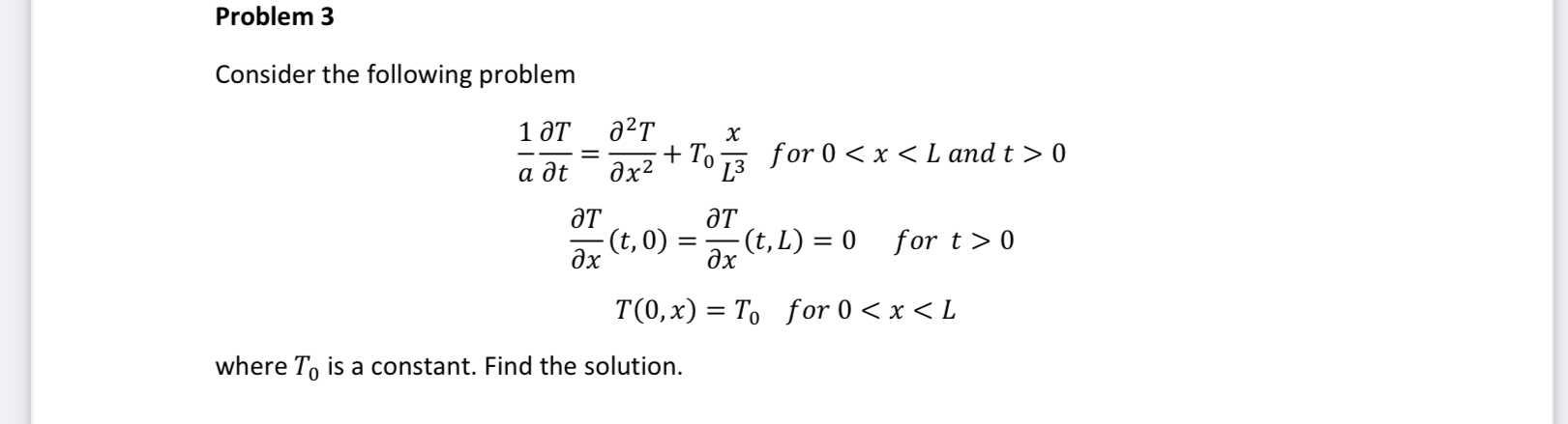 Solved Problem 3Consider The Following | Chegg.com