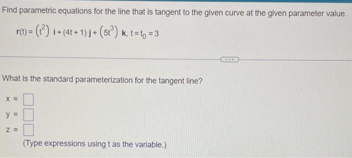 Solved Find parametric equations for the line that is | Chegg.com