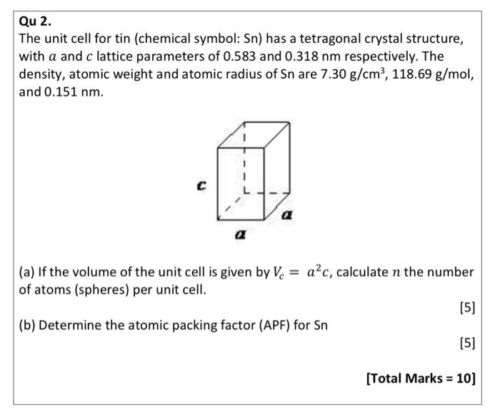 tetragonal crystal structure