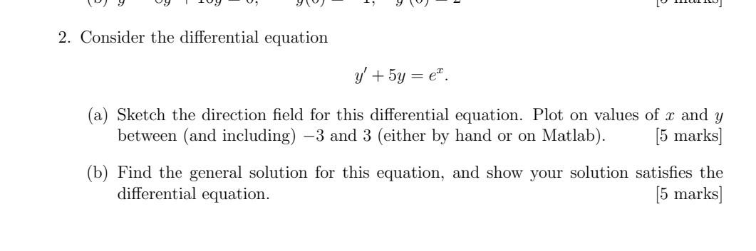 Solved 2. Consider the differential equation \\[ | Chegg.com