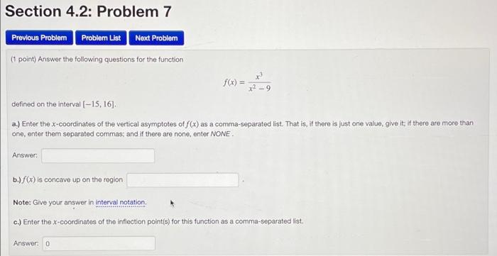 Solved Section 4.2: Problem 5 Previous Problem Problem List | Chegg.com