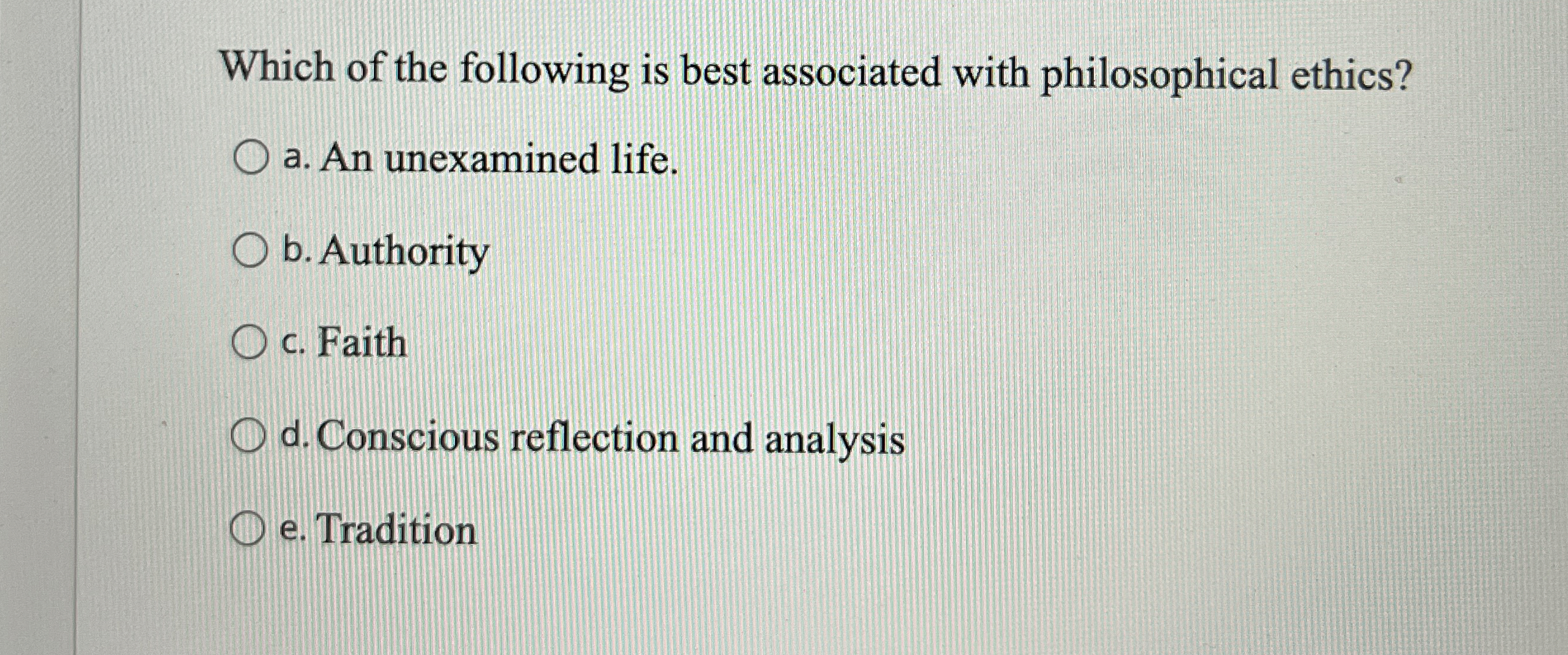 Solved Which of the following is best associated with | Chegg.com