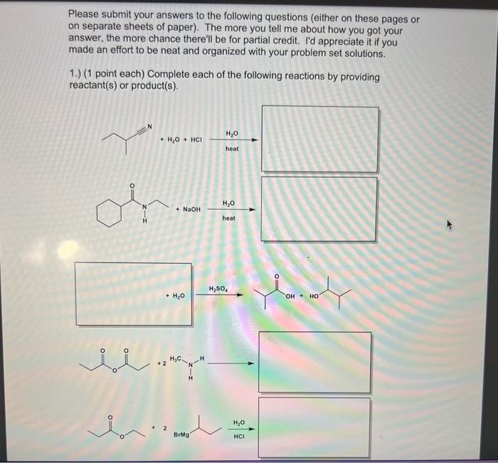 Solved Please submit your answers to the following questions | Chegg.com