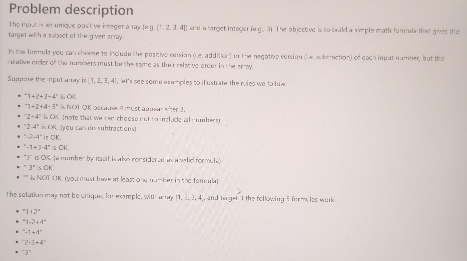 Solved Problem description The input is an unique positive | Chegg.com