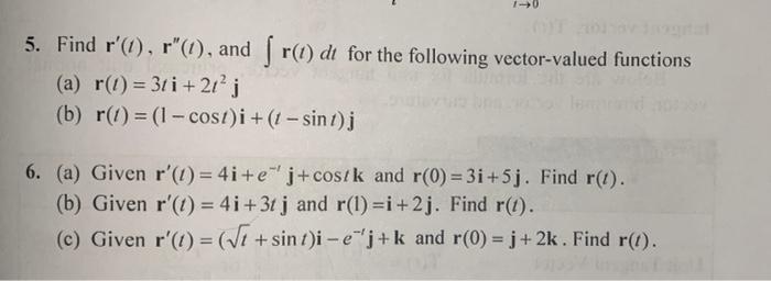 Solved 170 5. Find r'(), r