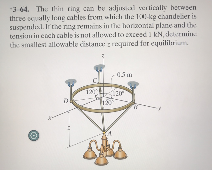 Solved *364. The thin ring can be adjusted vertically