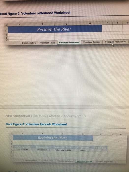 Final figure 2: volunteer letterhead worksheet reclaim the river documentation volunteer total volunteer letterhead volunteer