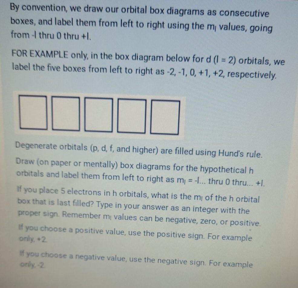 Solved By convention, we draw our orbital box diagrams as | Chegg.com