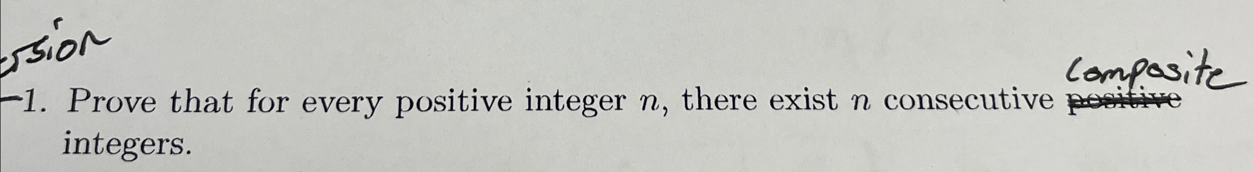 Solved Prove that for every positive integer n, ﻿there exist | Chegg.com