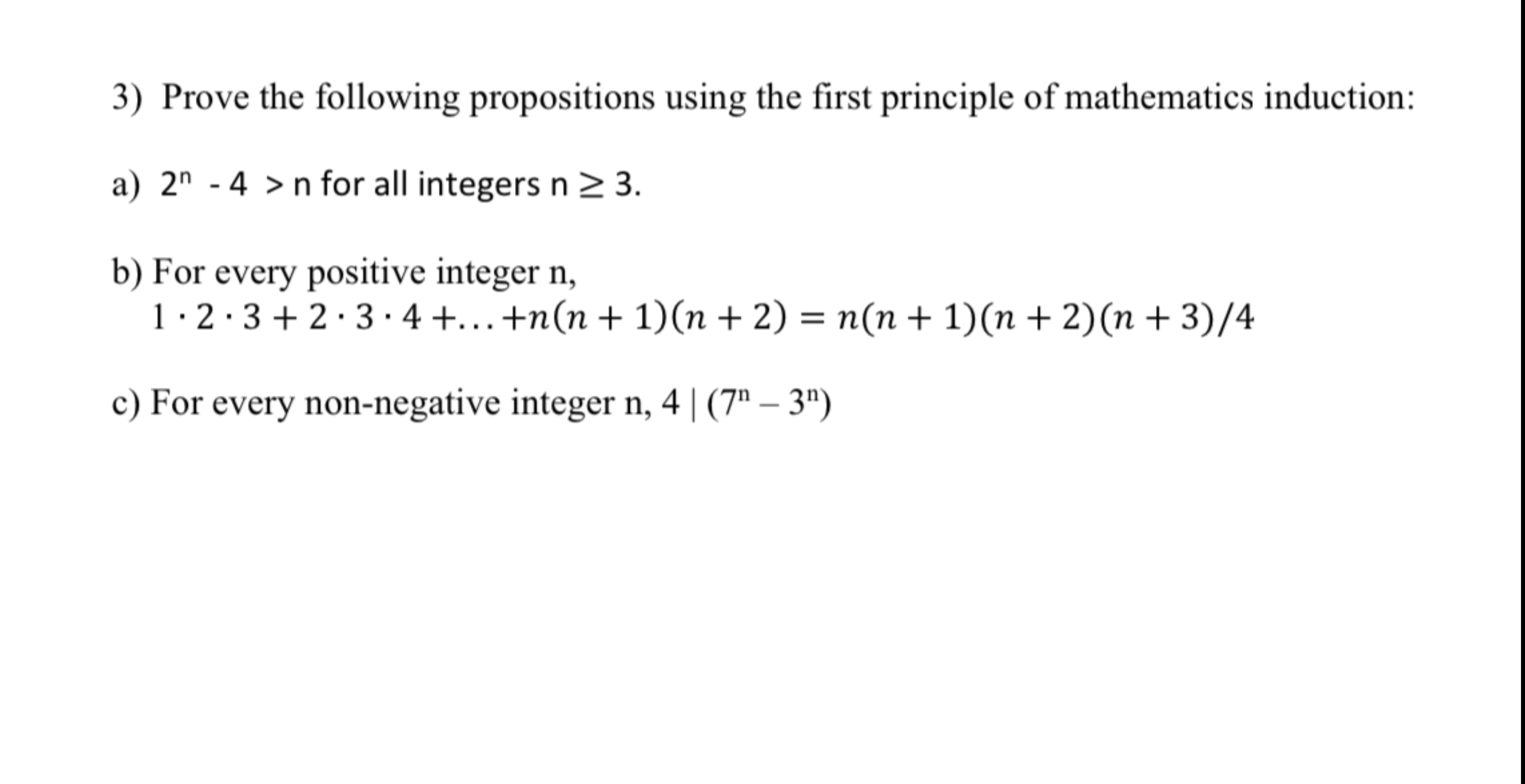 Solved Prove The Following Propositions Using The First | Chegg.com