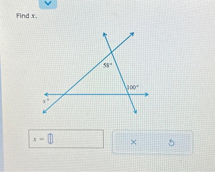 Solved Find x. x= | Chegg.com