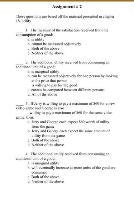 Solved These questions are based off the material presented | Chegg.com