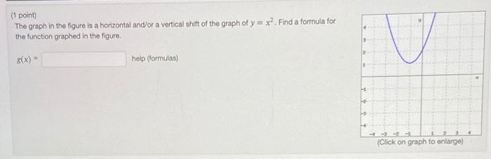 Solved (1 point) The graph in the figure is a horizontal | Chegg.com
