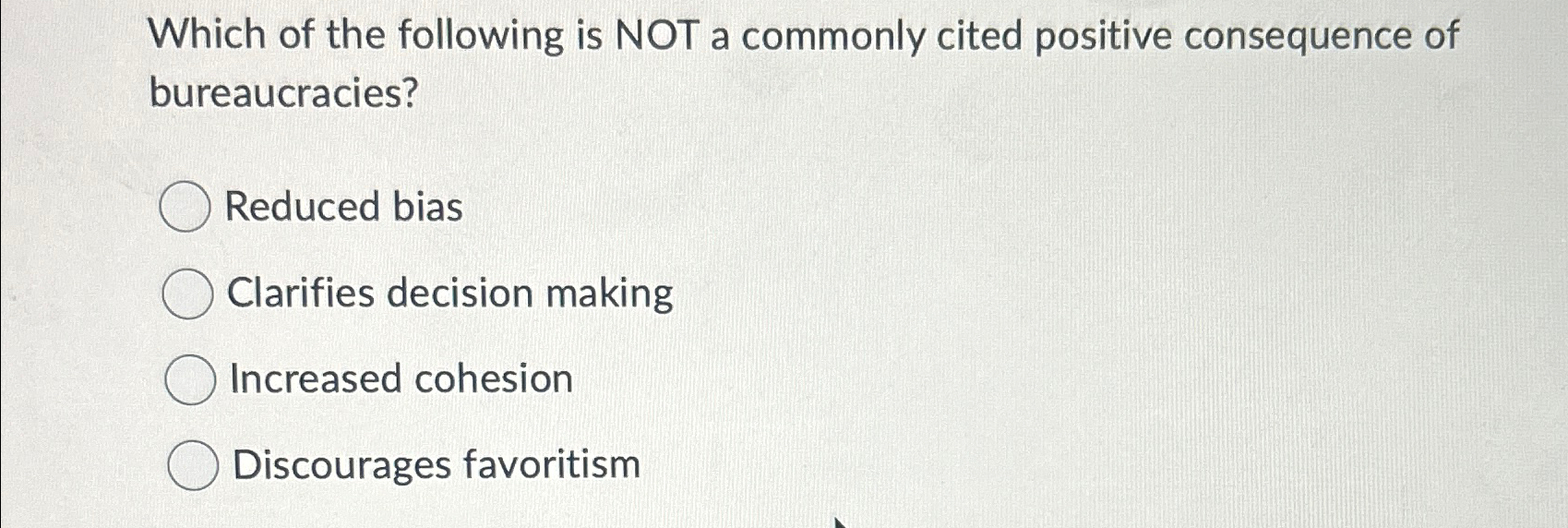 Solved Which of the following is NOT a commonly cited | Chegg.com