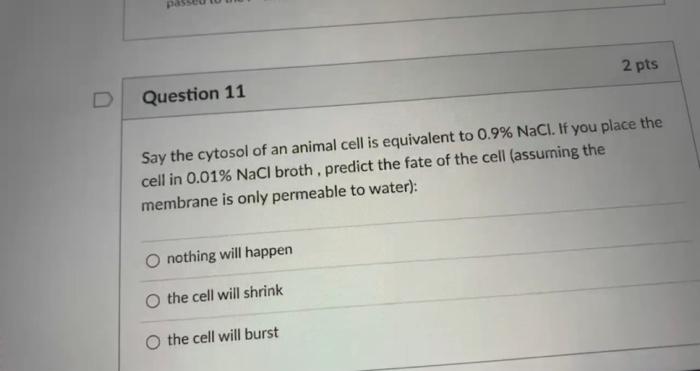 Solved 2 pts Question 14 When ATP is hydrolyzed: a phosphate | Chegg.com