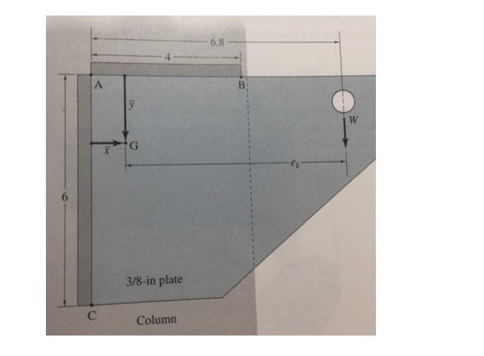 Solved The steel plate shown in the sketch is a welded plate | Chegg.com