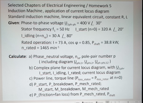 Solved Selected Chapters Of Electrical Engineering / | Chegg.com